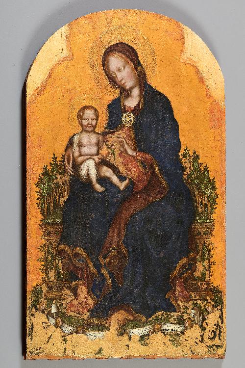 Madonna in trono col Bambino e angeli