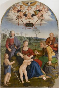 Domenico Alfani, Sacra famiglia con S. Anna, S. Gioacchino e S. Giovannino