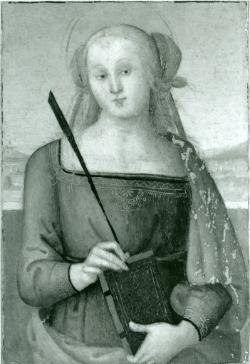 Perugino, S. Caterina d' Alessandria (Polittico di S. Agostino)